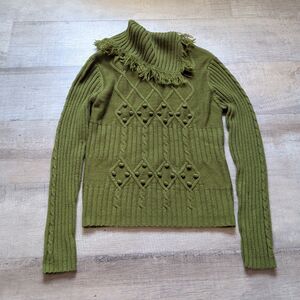 Vintage Carducci Sweater Turtle Neck Wool Blended XL